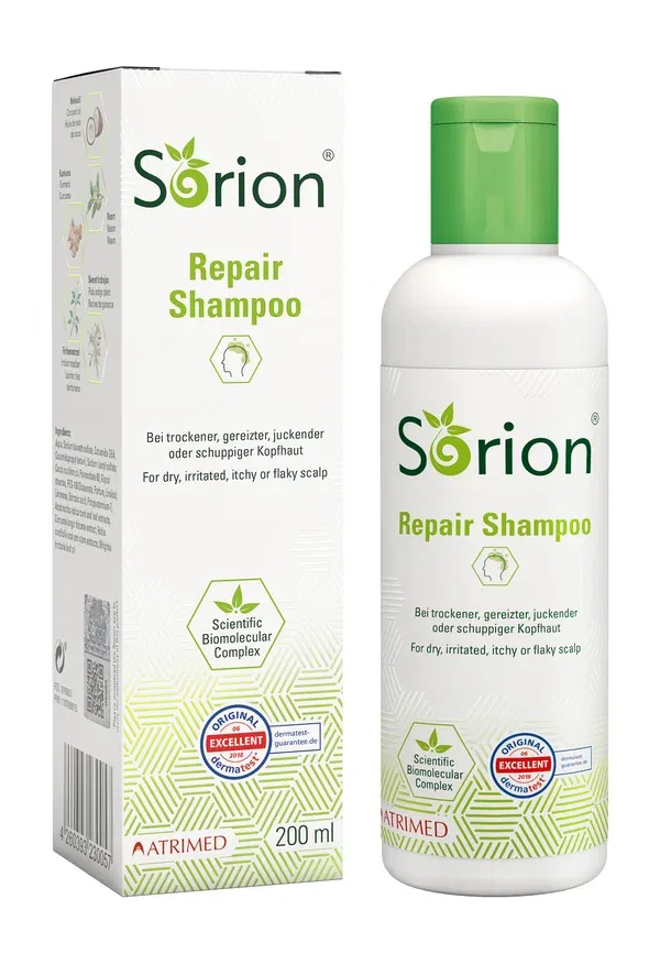 Шампунь для всех типов волос Repair shampoo Sorion, honigfarben 200 мл — фото 2