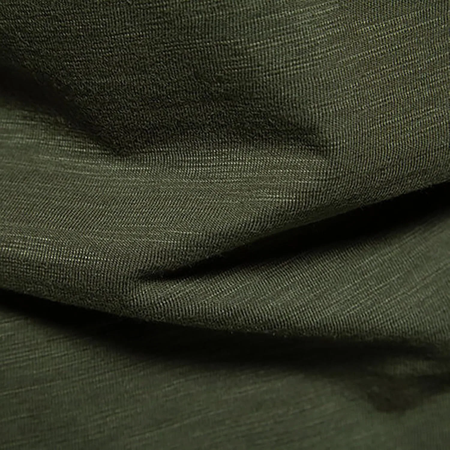 Мужская льняная футболка с V-образным вырезом, Lightweight, Green — фото 4