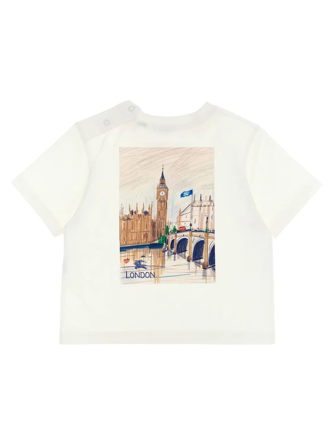 Футболка Cedar London BURBERRY, белый — фото 2