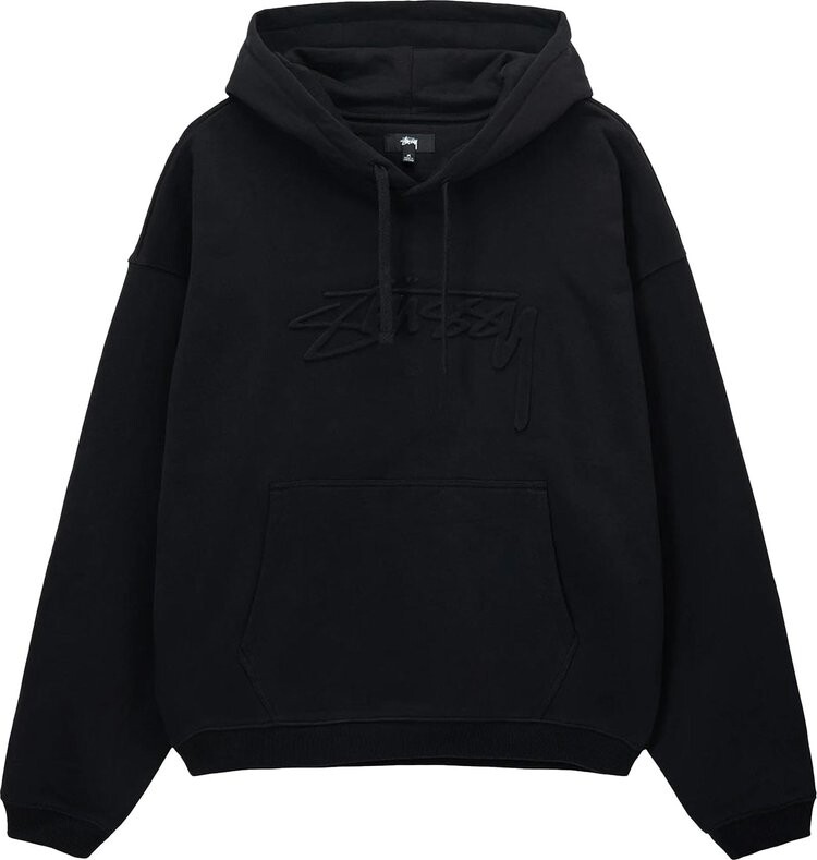 

Худи Stussy Relaxed Oversized Hoodie 'Black', черный