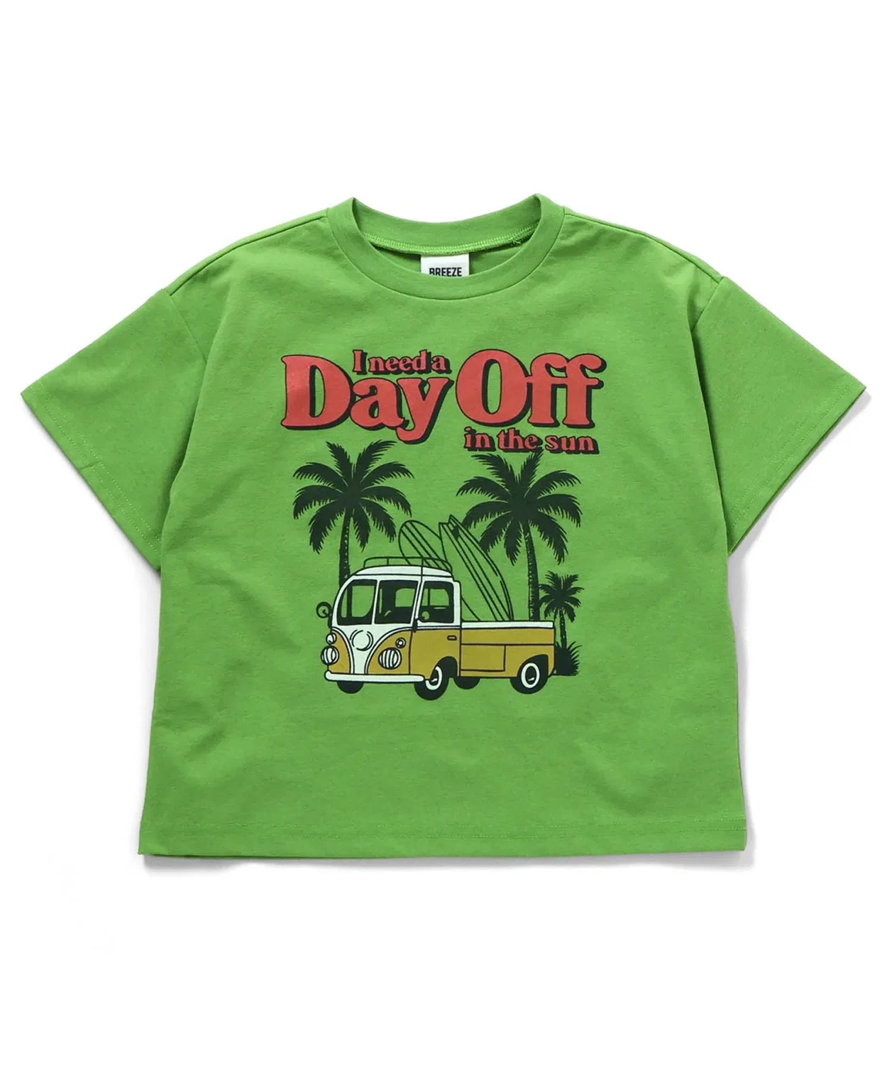 Детская футболка с принтом Rush Half Sleeve T-Shirt BREEZE, Green