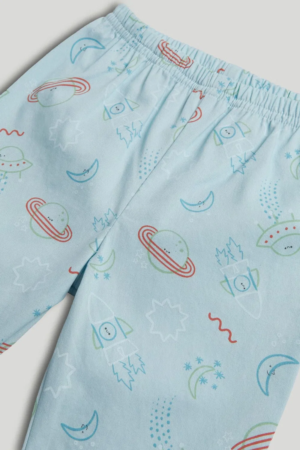 Пижама космическая с принтом Mothercare, голубой