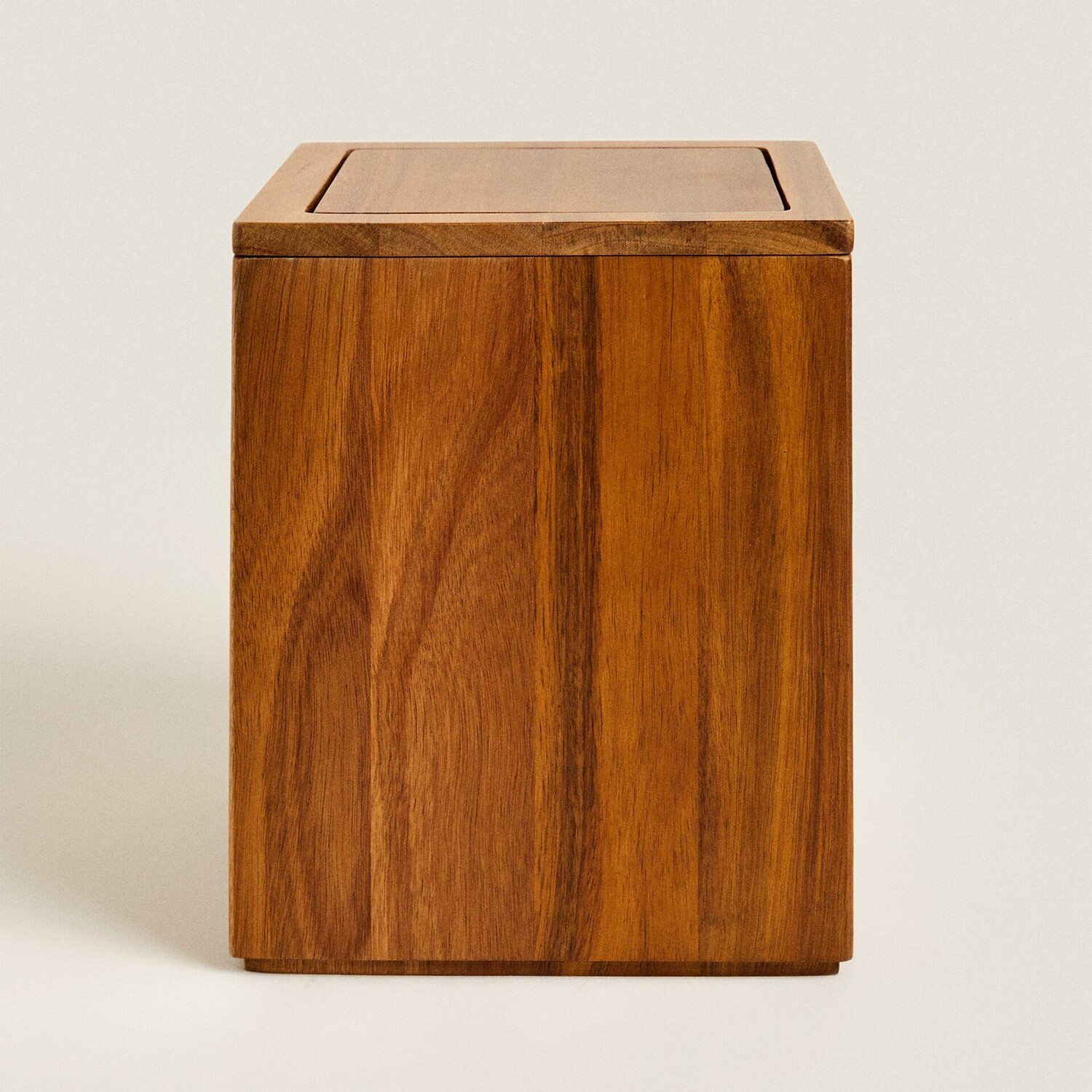 Корзина для бумаг Zara Home Square Wooden, светло-коричневый — фото 3