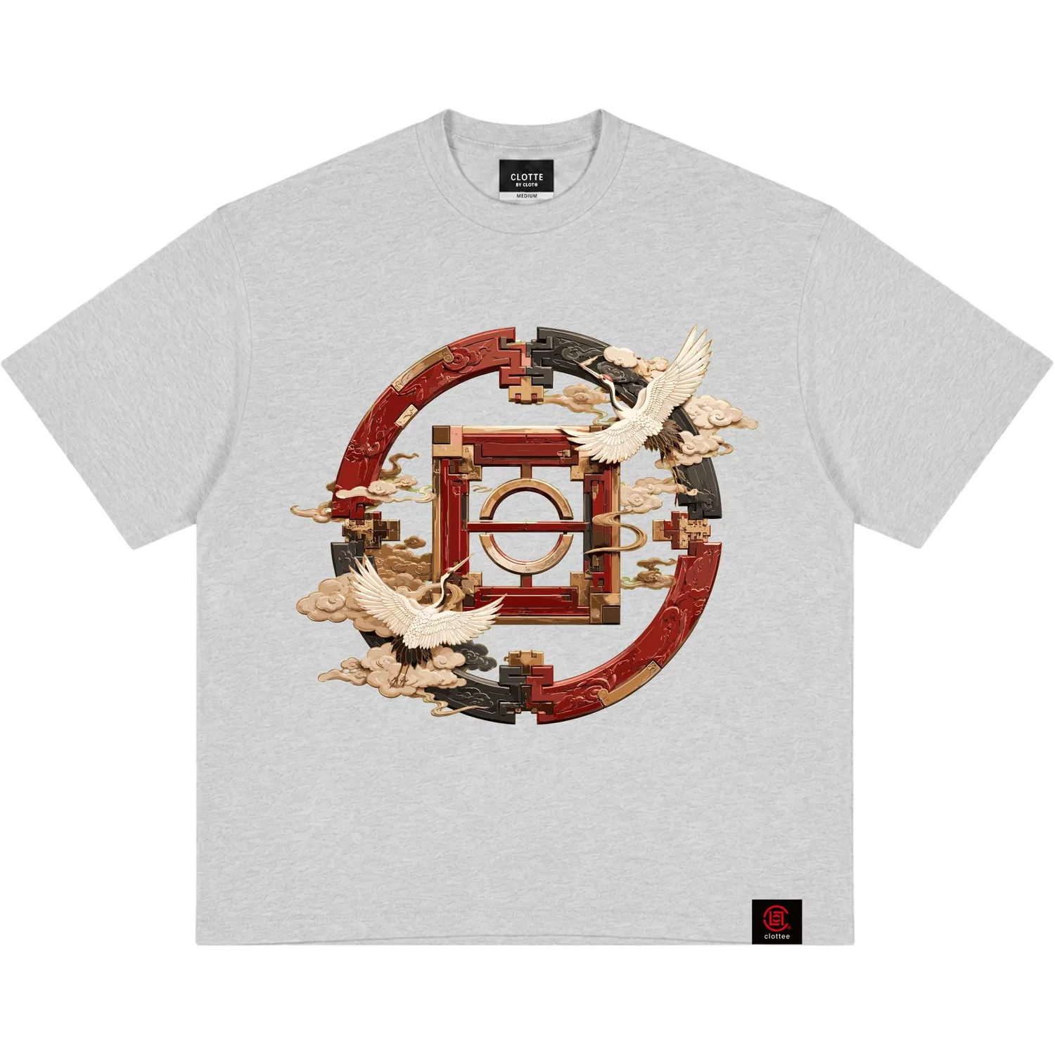 Детская футболка с круглым вырезом CLOT, Heather Gray