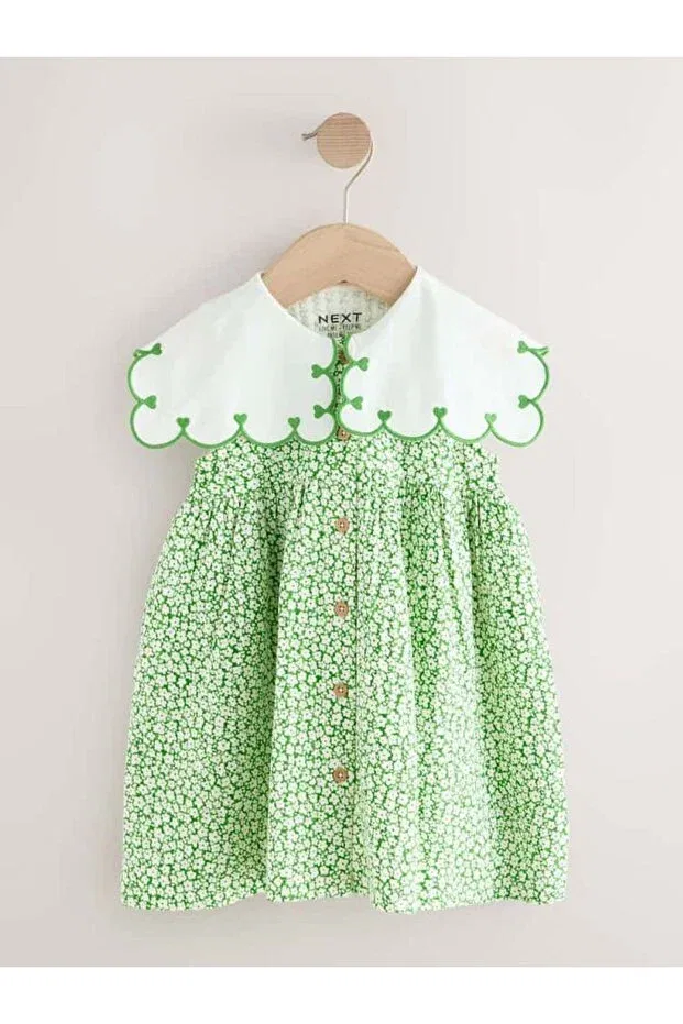Детское платье для девочек хлопковое Next Baby, Multicolor — фото 3