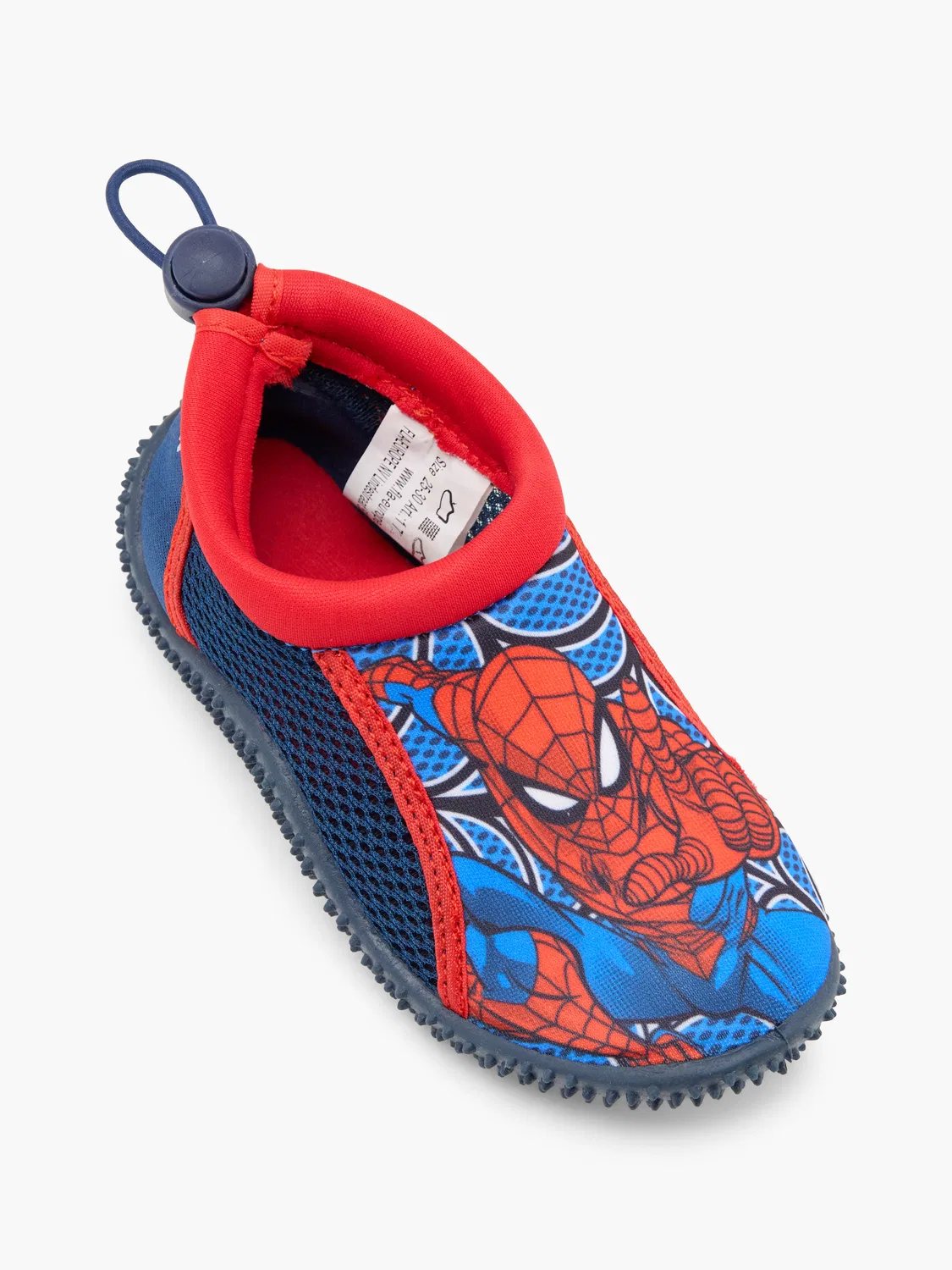 Детские купальные тапочки Spider-Man с быстрой шнуровкой, синий — фото 2