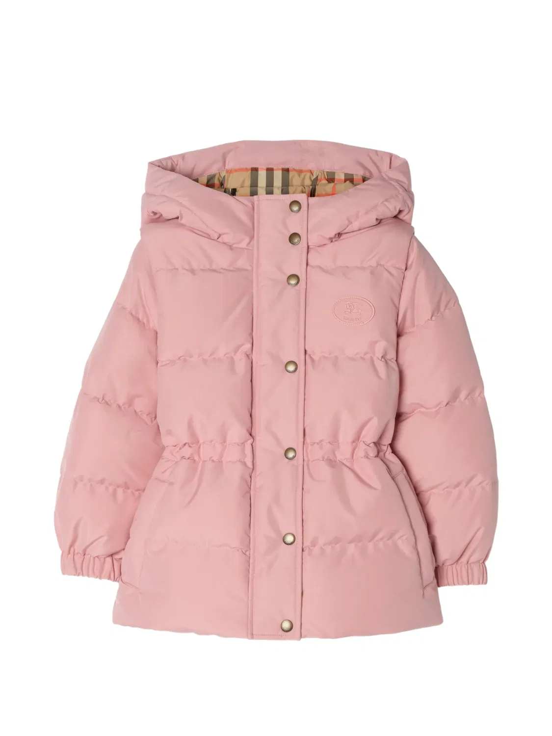 Пуховая куртка со съемными рукавами Burberry Kids, розовый