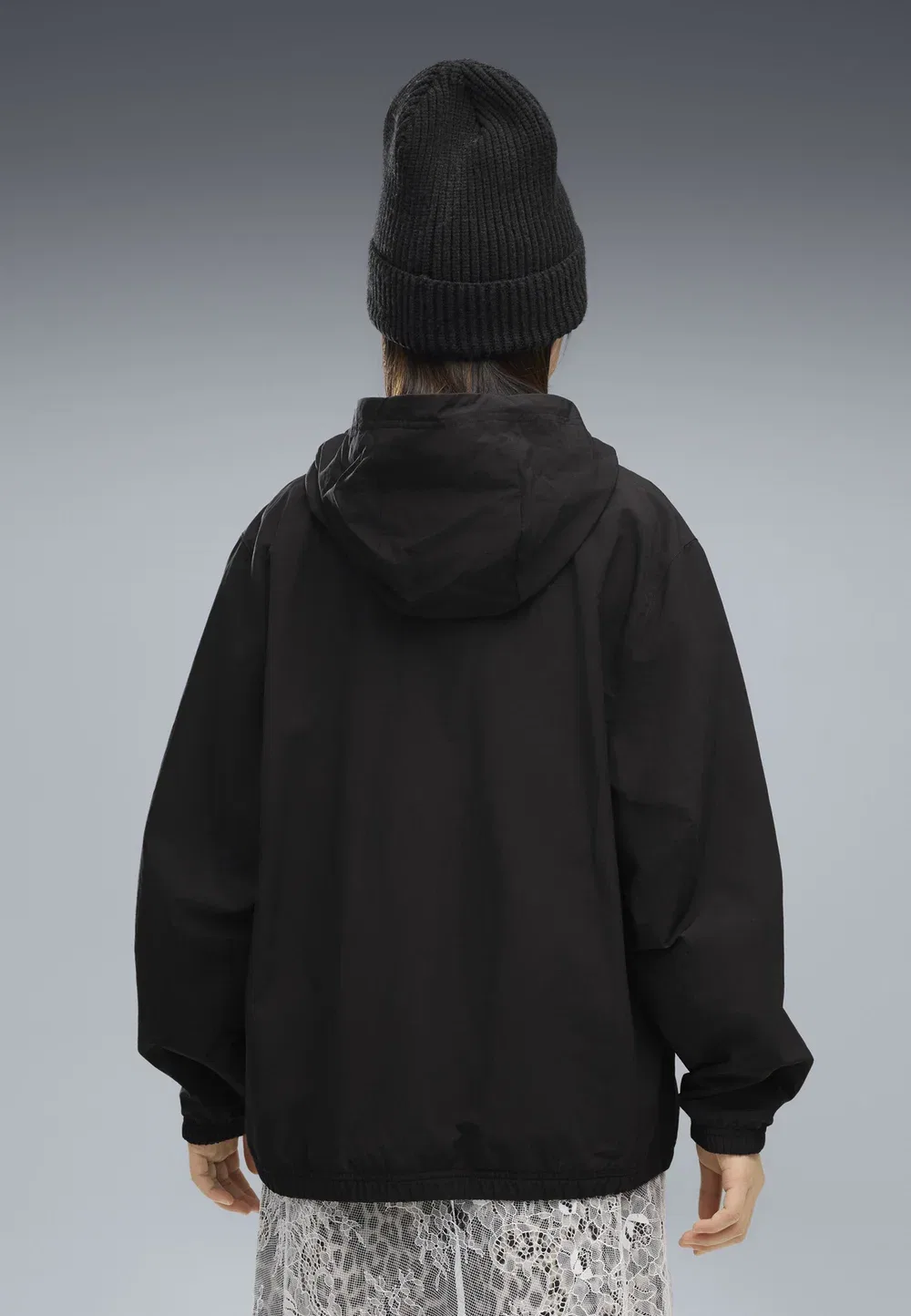 Свободная куртка унисекс на флисовой подкладке - легкая куртка Puma, Black — фото 2