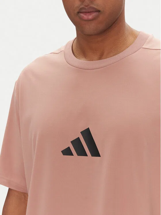 Футболка loose fit Adidas, розовый — фото 4