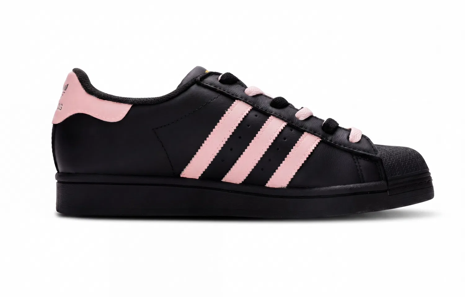Кроссовки детские для скейтбординга Superstar 2, Adidas Originals, Black Pink — фото 4