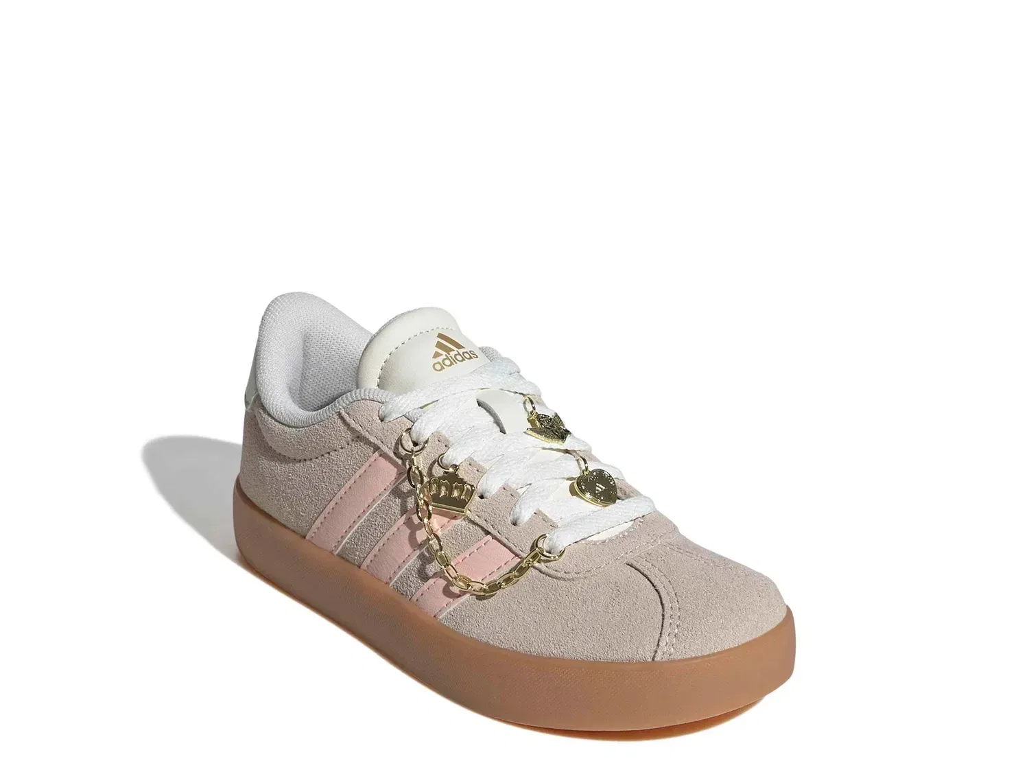Кроссовки VL Court, Kids', adidas, бежевый