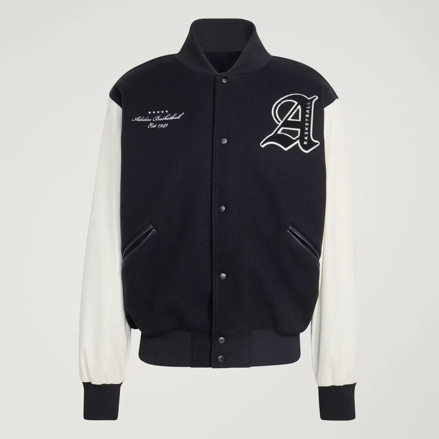 Куртка-бомбер с баскетбольным принтом Originals Basketball Jacket Adidas Originals, черный — фото 4