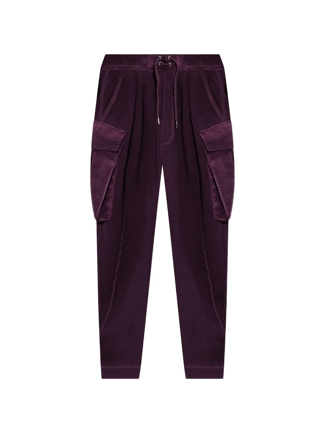 Брюки карго фиолетовые хлопковые DSQUARED2, фиолетовый