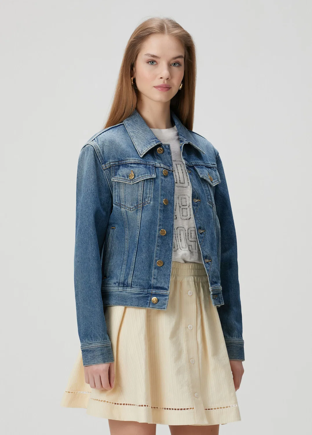 Джинсовая куртка Golden Goose, синий