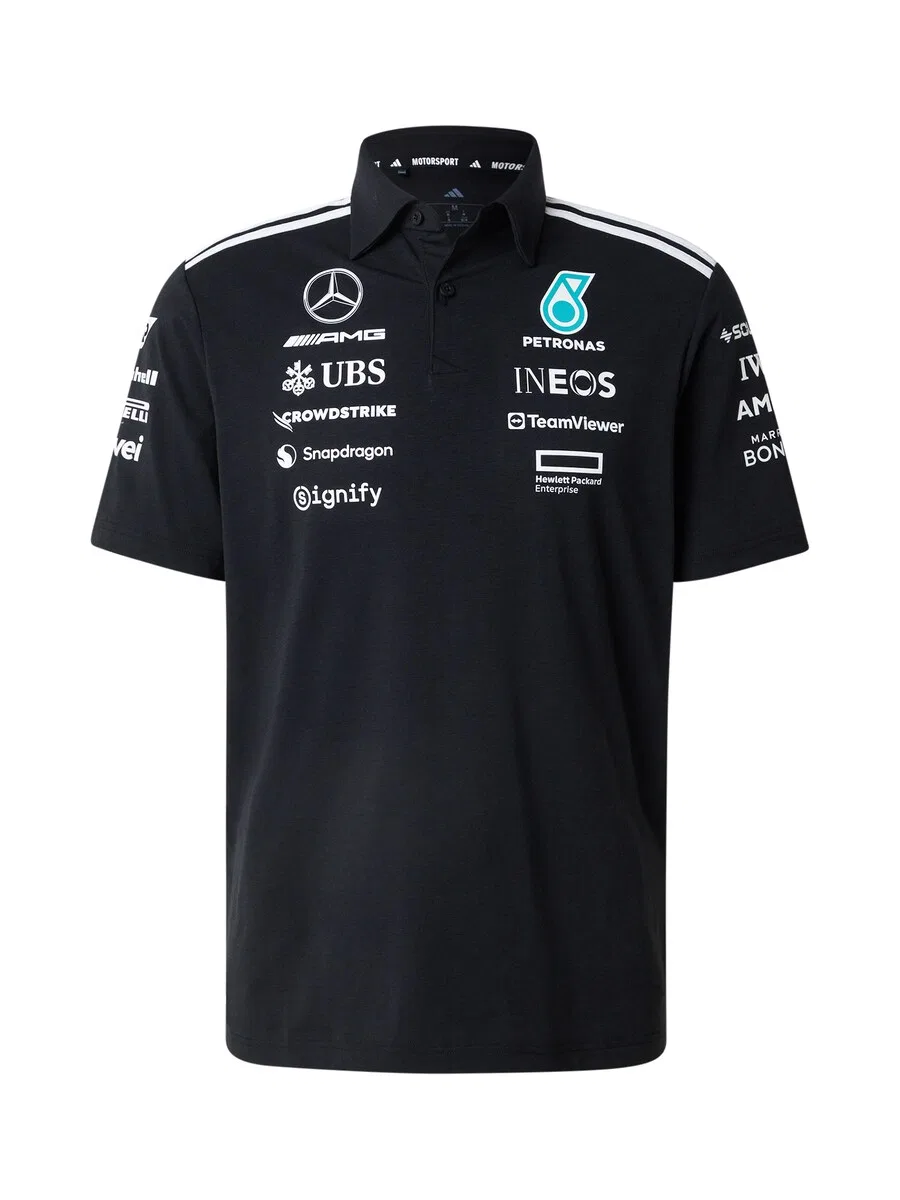 Футболка ADIDAS PERFORMANCE 'Mercedes - AMG Petronas Formula One Team' черного цвета