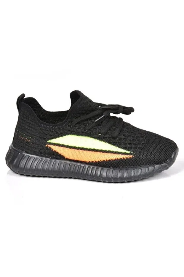 Детские спортивные кроссовки для девочек со светодиодами Yezzy Cool, Черный — фото 2