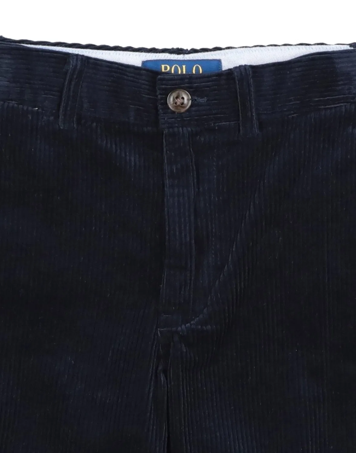 Детские брюки из вельвета прямого кроя Polo Ralph Lauren, темно‑синий — фото 3