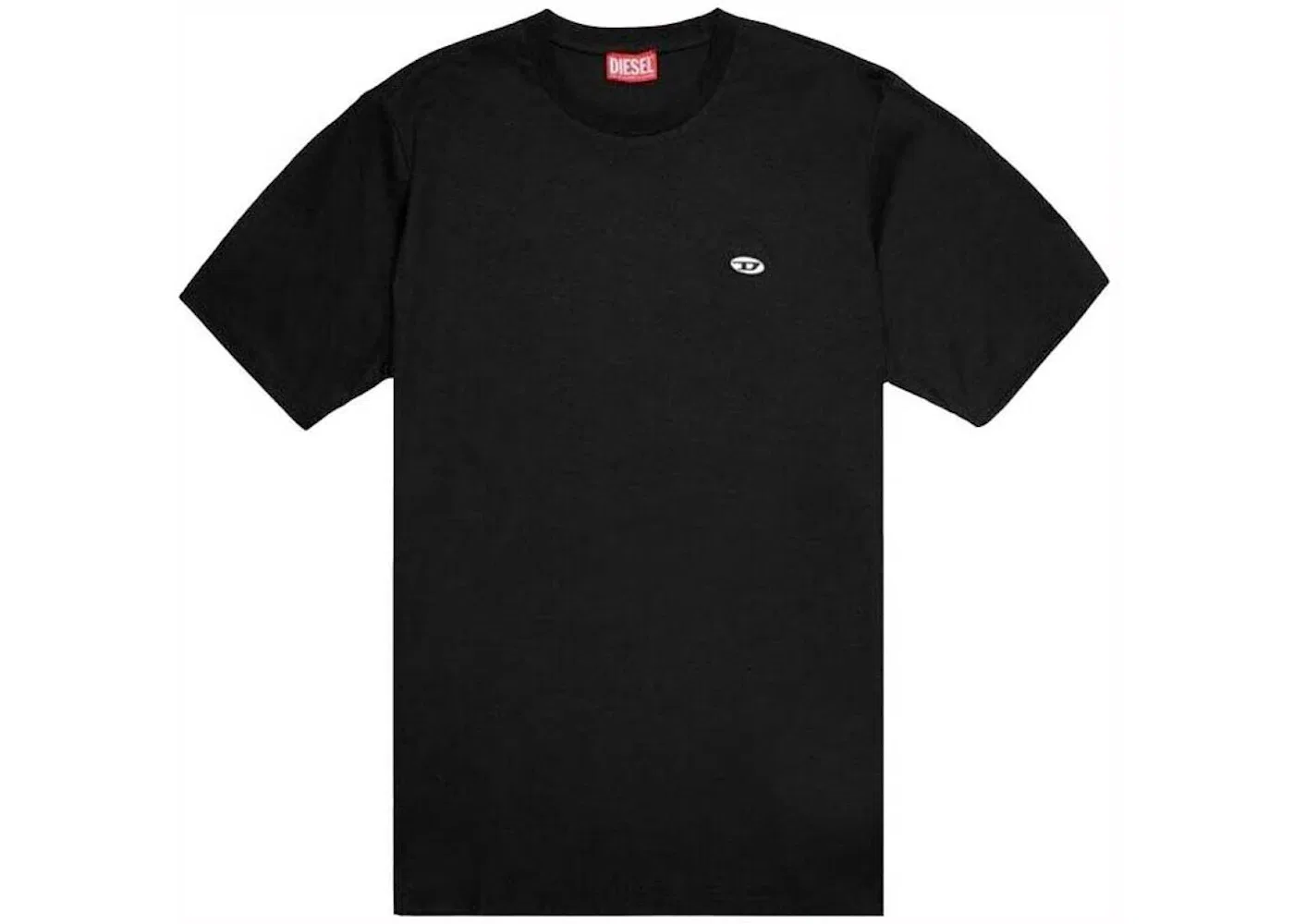Футболка с принтом Diesel Oval D Patch T-Shirt, Black