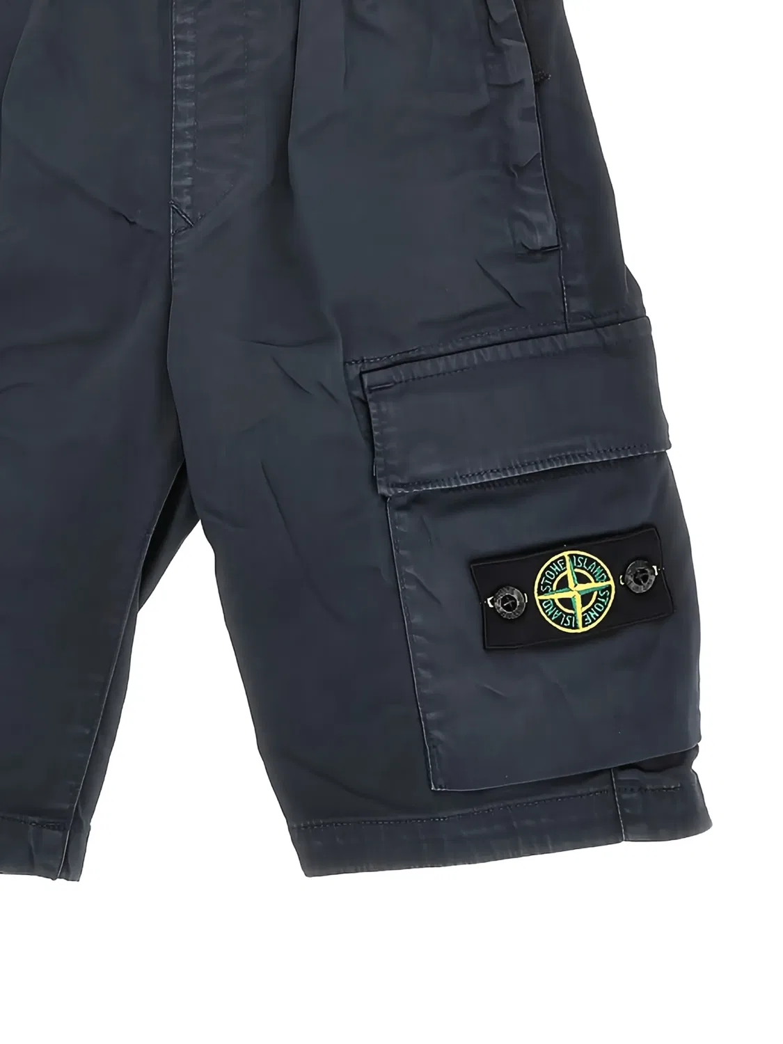 Шорты карго синие Stone Island, синий — фото 2