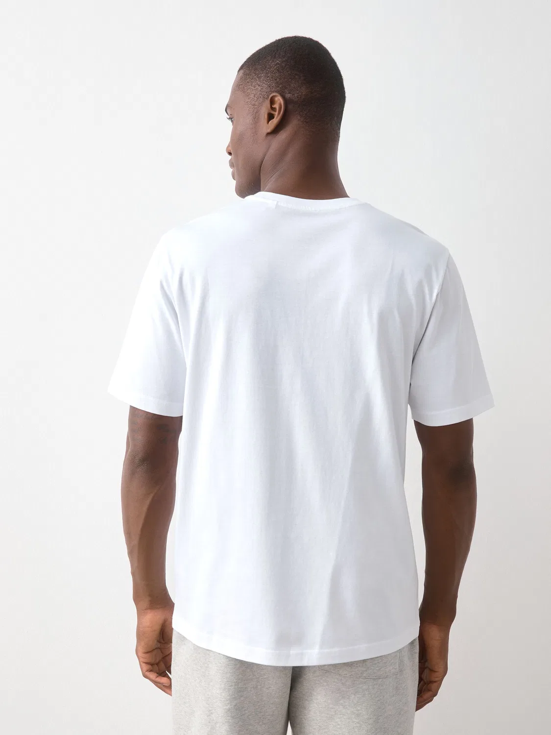 Футболка с круглым вырезом, Regular Fit, Essential Next, белый — фото 4