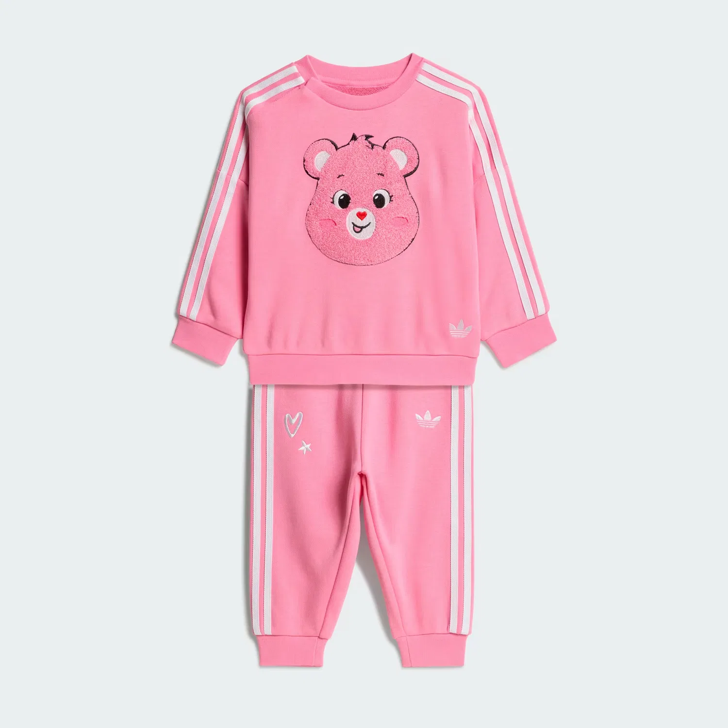 Детский комплект из топа и брюк свободного кроя Care Bears Loose Crew Set Adidas Originals, Bliss Pink