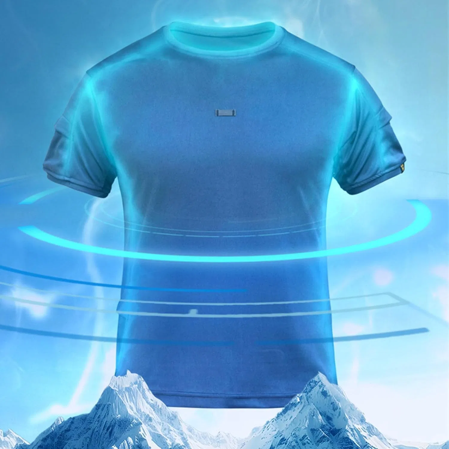 Мужская быстросохнущая тактическая футболка Athletic Fit, Green — фото 4