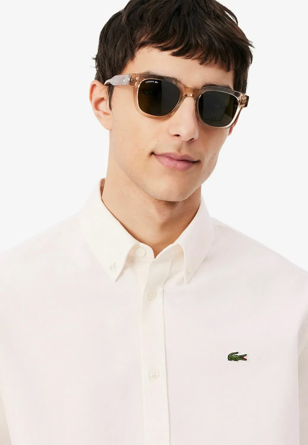 Рубашка Lacoste, Rose Pale Blanc-T — фото 4