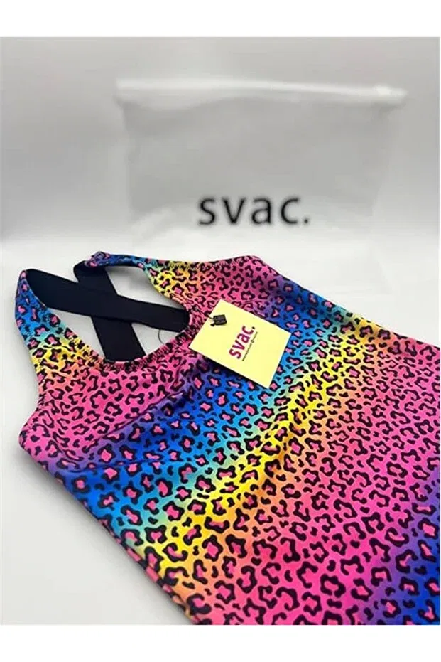 Детское платье-футболка для девочек с принтом Leo Girls' Swimsuit Generic Brands, Multicolor — фото 4