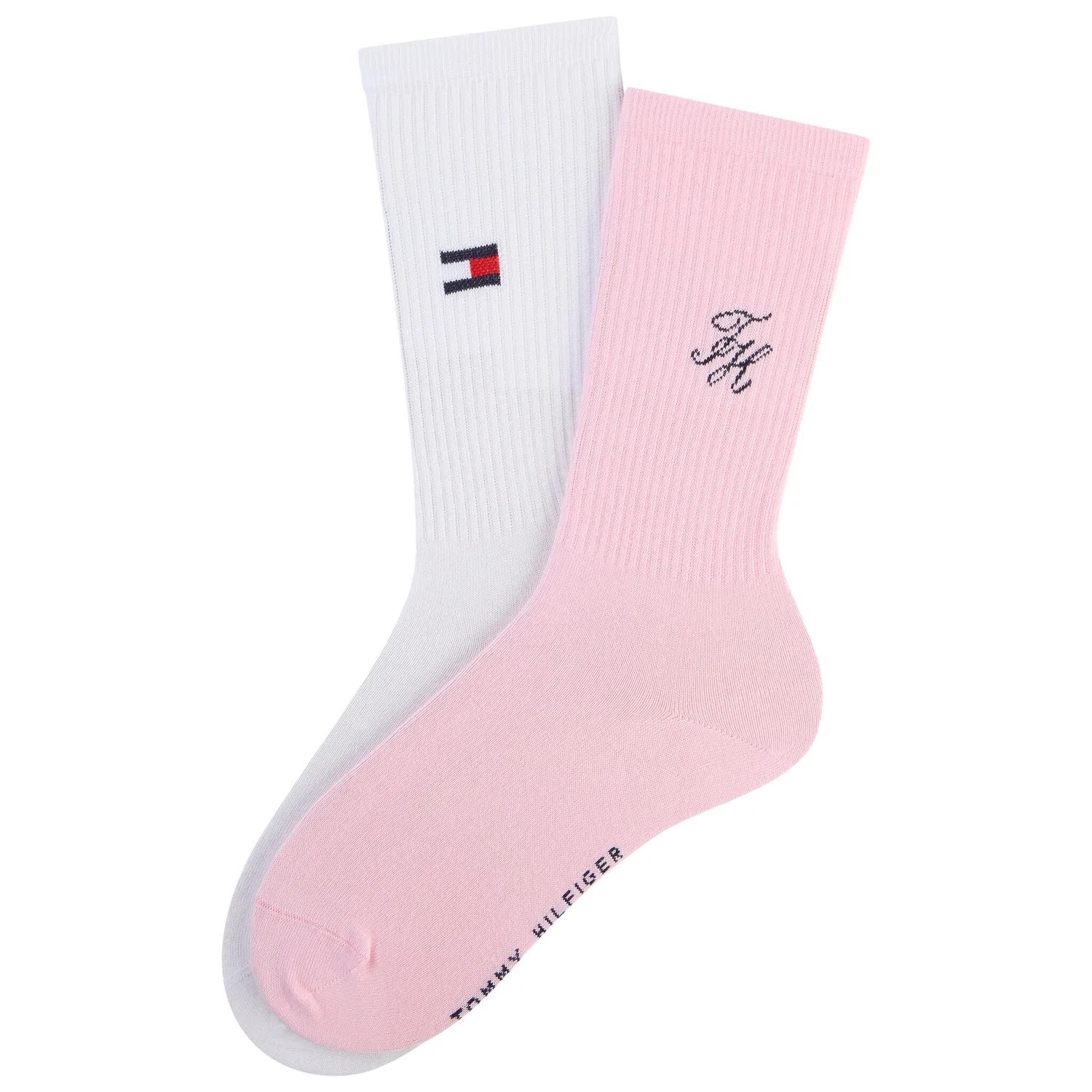 Женские носки с монограммой Tommy Hilfiger, Pink — фото 2