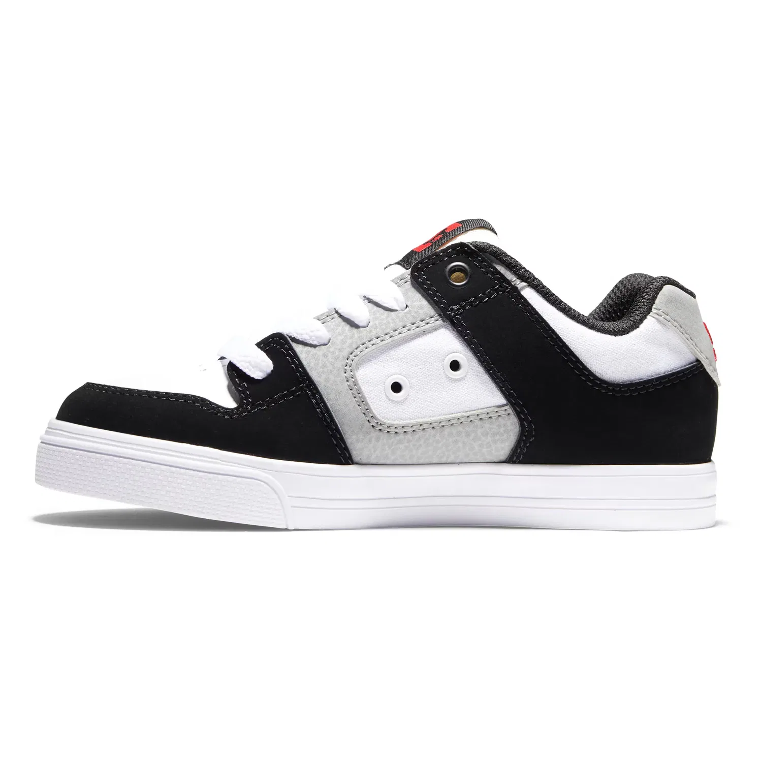 Детские кроссовки для мальчиков кожаные Pure DC Shoes, Blanco — фото 3