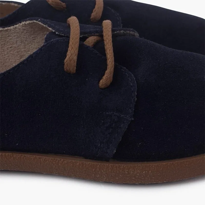 Детские туфли Blucher на шнуровке Pisamonas, Blue — фото 2