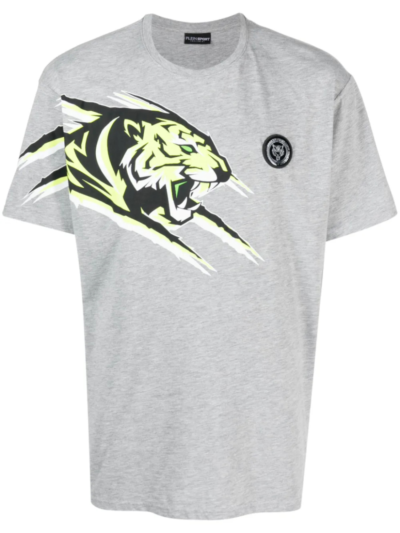 

Plein Sport меланжевая футболка Tiger, серый