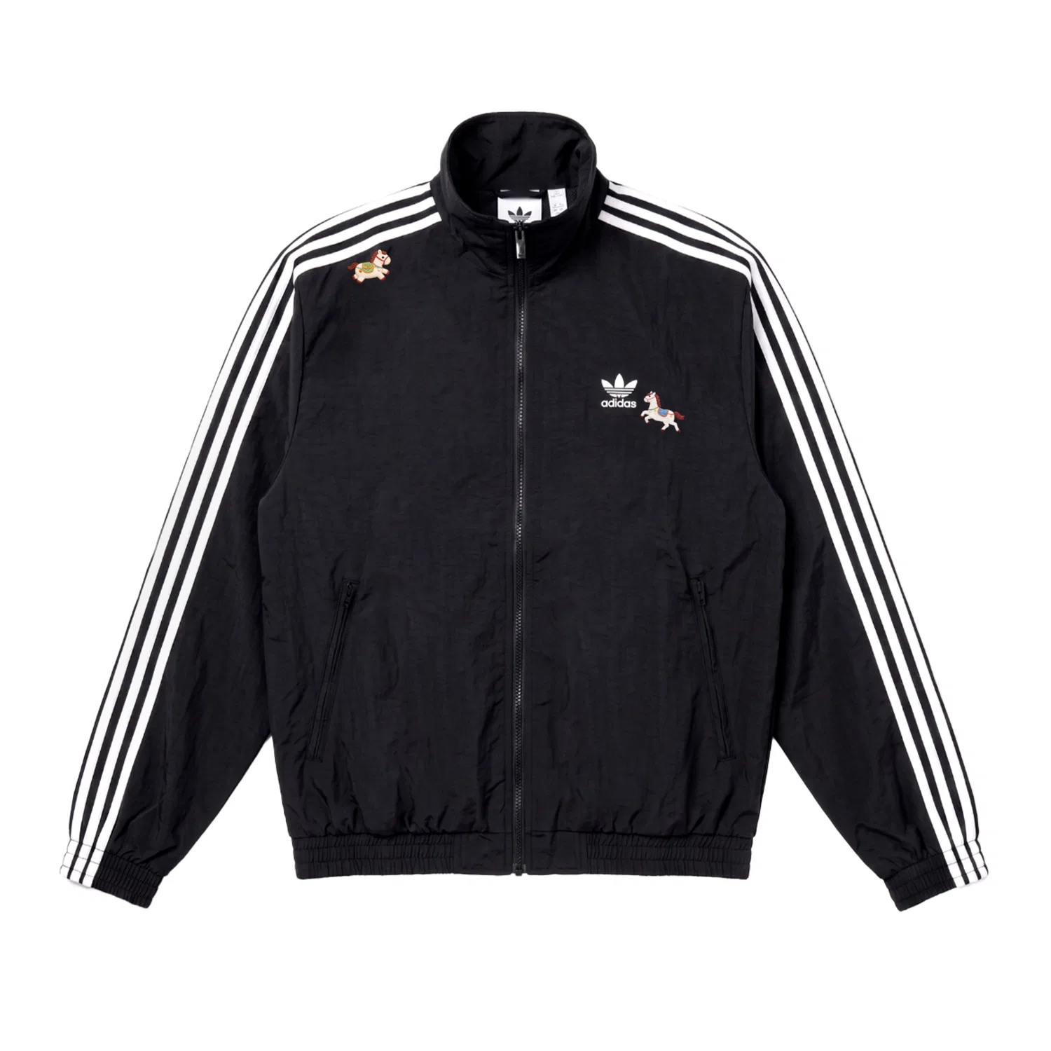 Унисекс куртка Firebird с воротником-стойкой, Adidas Originals, Black