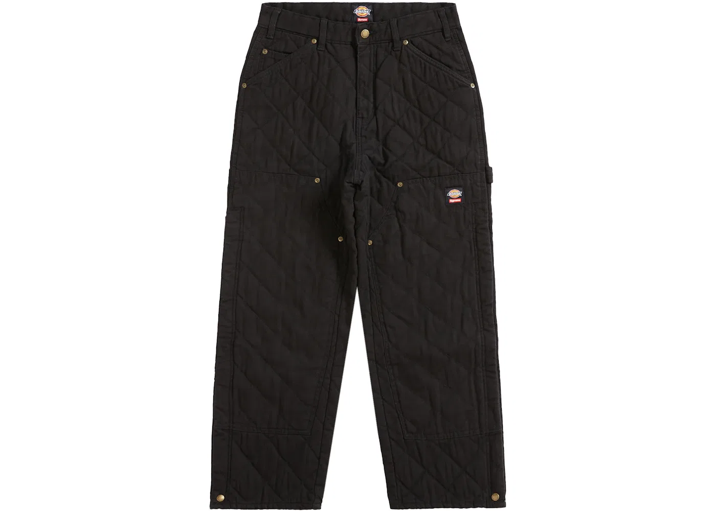 Мужские брюки с накладными карманами Dickies Quilted Double Knee Painter Supreme, Black