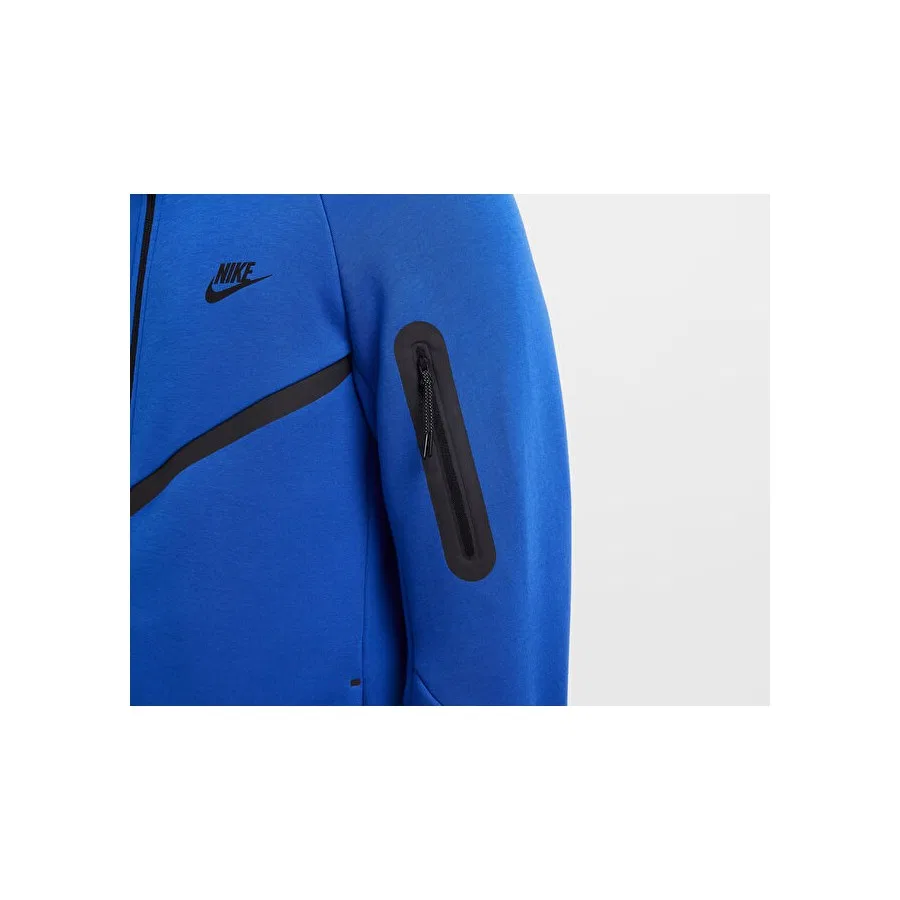 Мужской свитшот с капюшоном Nike Tech HV0949-480, Кремово-зелено-черный — фото 4