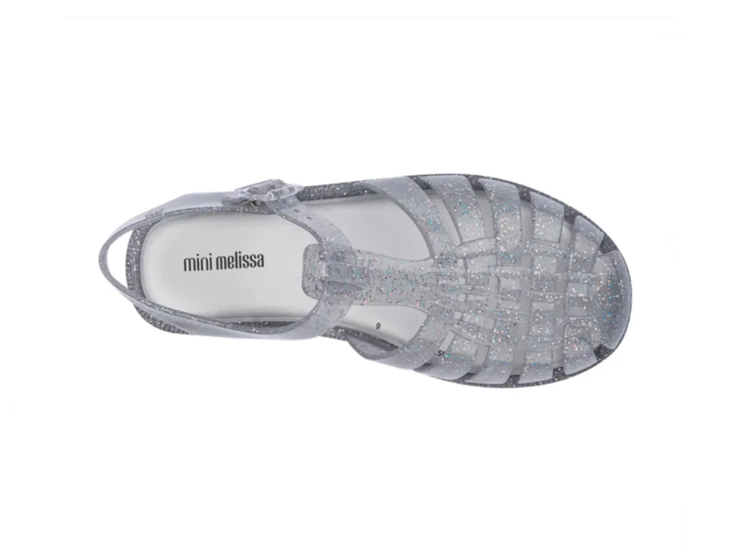 Сандалии Fisherman Posession Shiny Jelly Mini Melissa, Silver Metallic — фото 4
