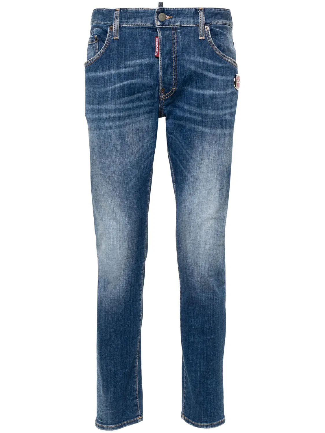 Узкие джинсы Cool Girl DSQUARED2, индиго