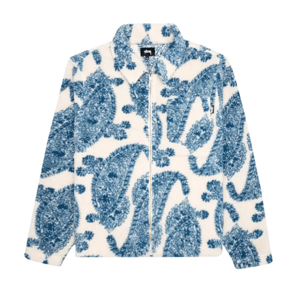 

Куртка Stussy Big Paisley Full Zip Sherpa, мультиколор, Синий, Куртка Stussy Big Paisley Full Zip Sherpa, мультиколор