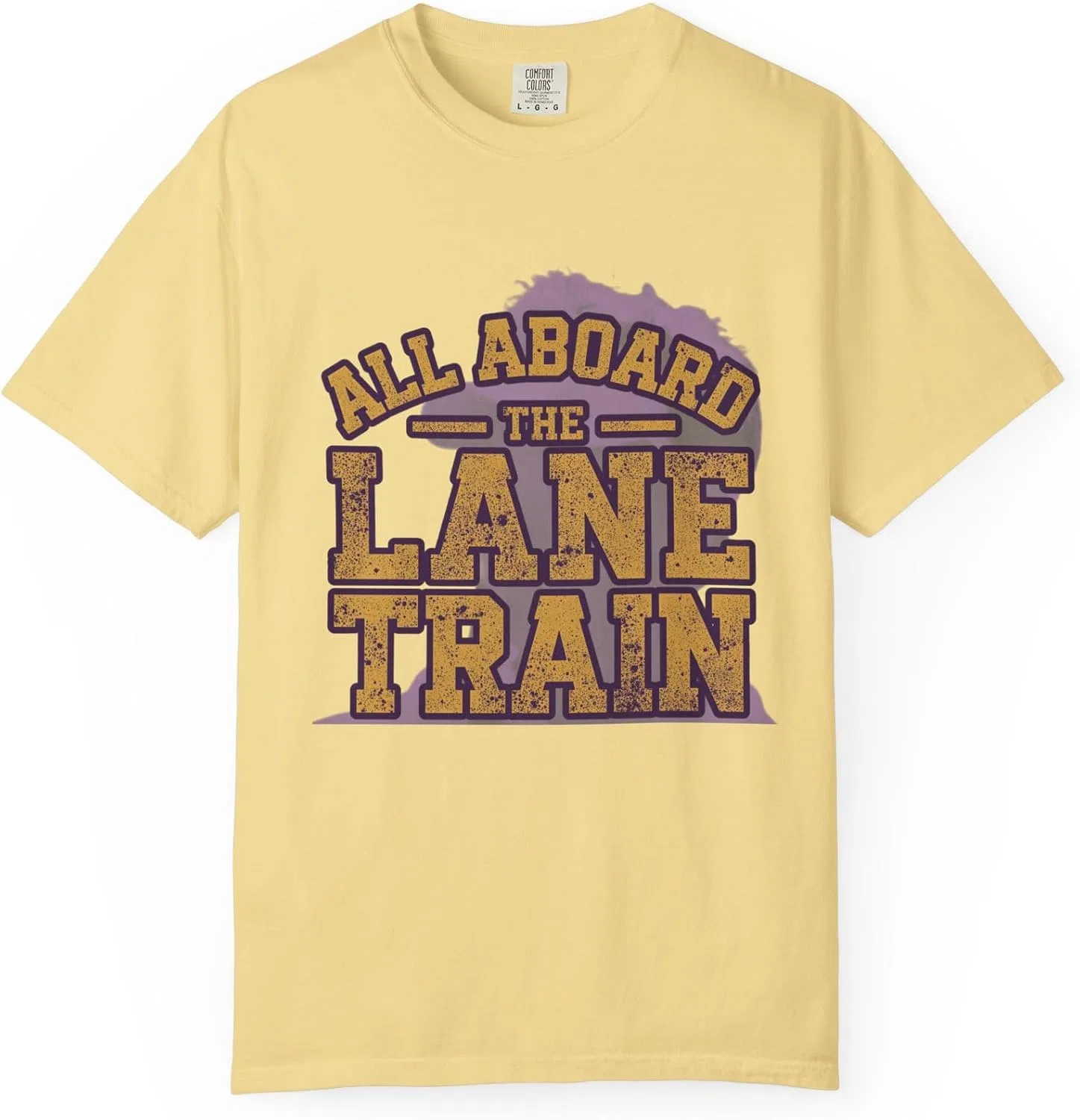 Женская футболка с принтом All Aboard The Lane Train, Butter