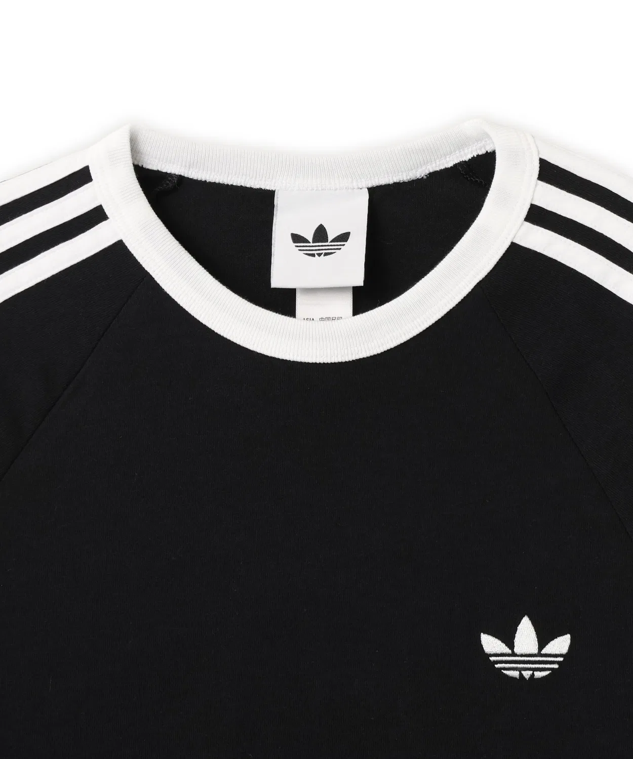Мужская футболка с длинным рукавомс принтом 3-STRIPES Adidas, Black — фото 3