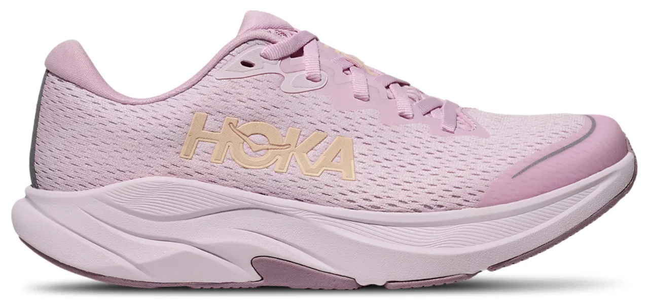 Детские кроссовки для девочек с двойным жаккардовым верхом HOKA Rincon 4, Pink/White