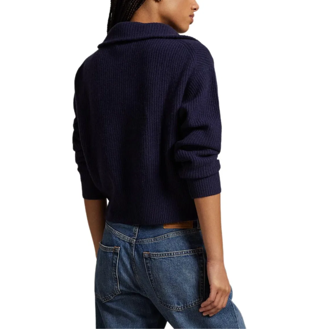 Женский свитер из кашемира Polo Ralph Lauren, Dark Blue — фото 4
