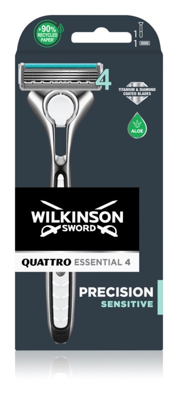 

Запасные лезвия для бритвы Wilkinson Sword Quattro Essentials 4 Sensitive