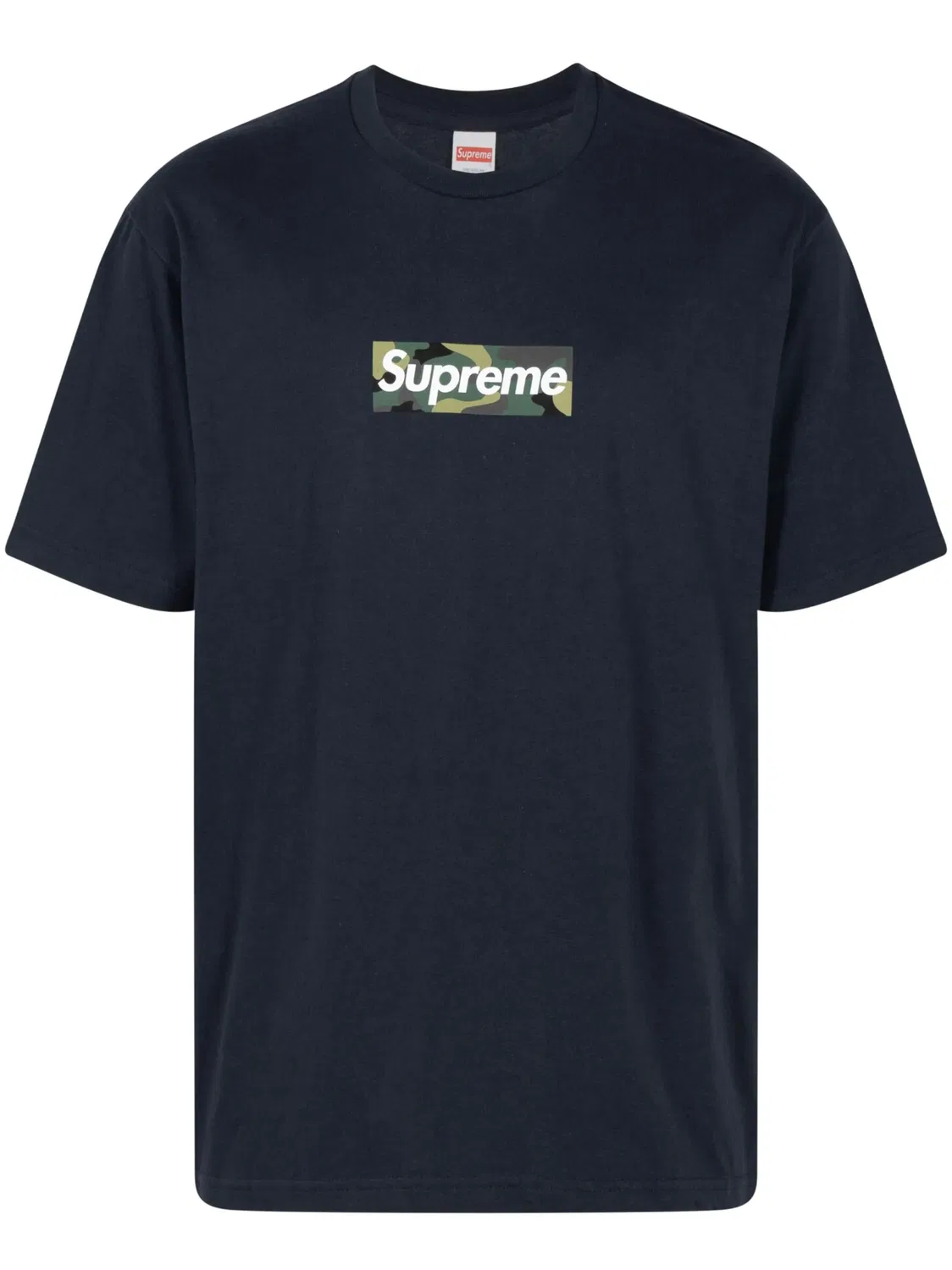 Футболка с логотипом коробки Supreme, синий