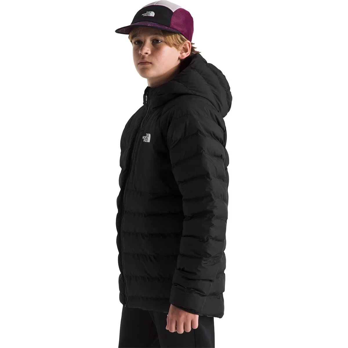 Детская куртка для мальчиков двусторонняя с капюшоном Perrito Hooded Jacket The North Face, TNF Black/Smoked Pearl — фото 3