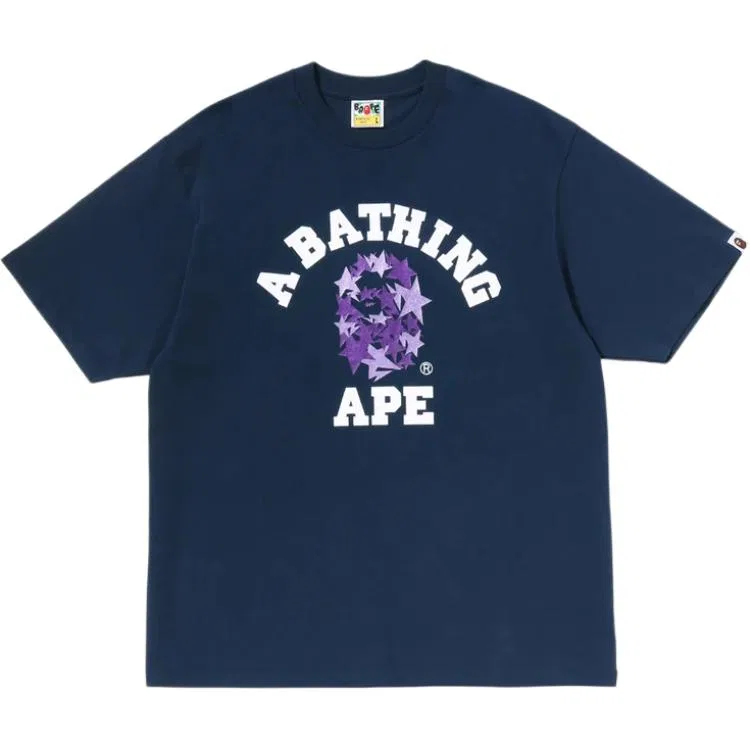 Детская футболка с круглым вырезом Unisex Crew Neck A BATHING APE, Белая — фото 3