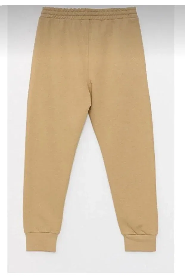 Детские спортивные штаны для девочек хлопковые Generic Brands, Beige — фото 4