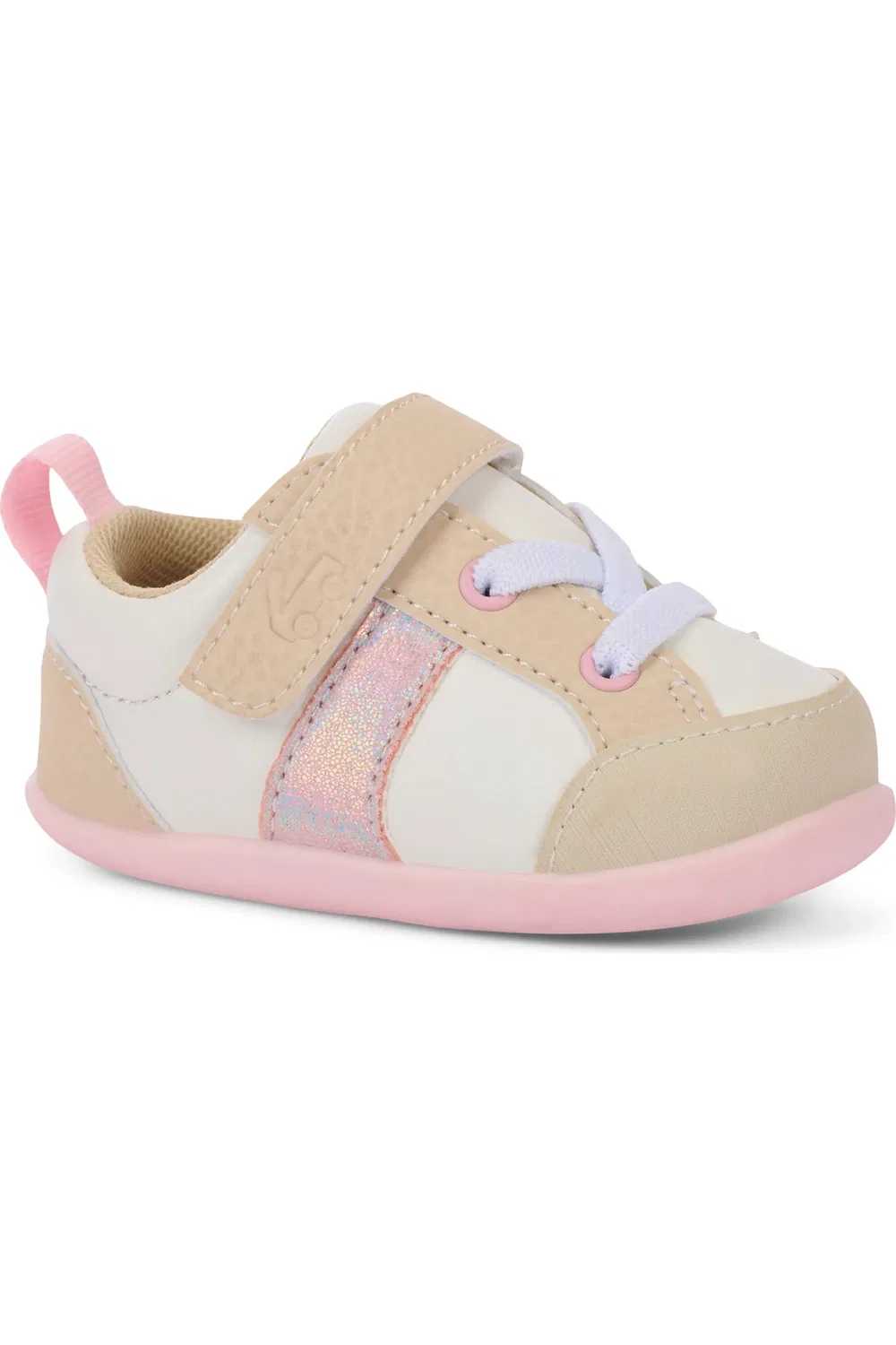 Детские кроссовки для малышей с липучкой Mini Connor See Kai Run, White/Oatmeal