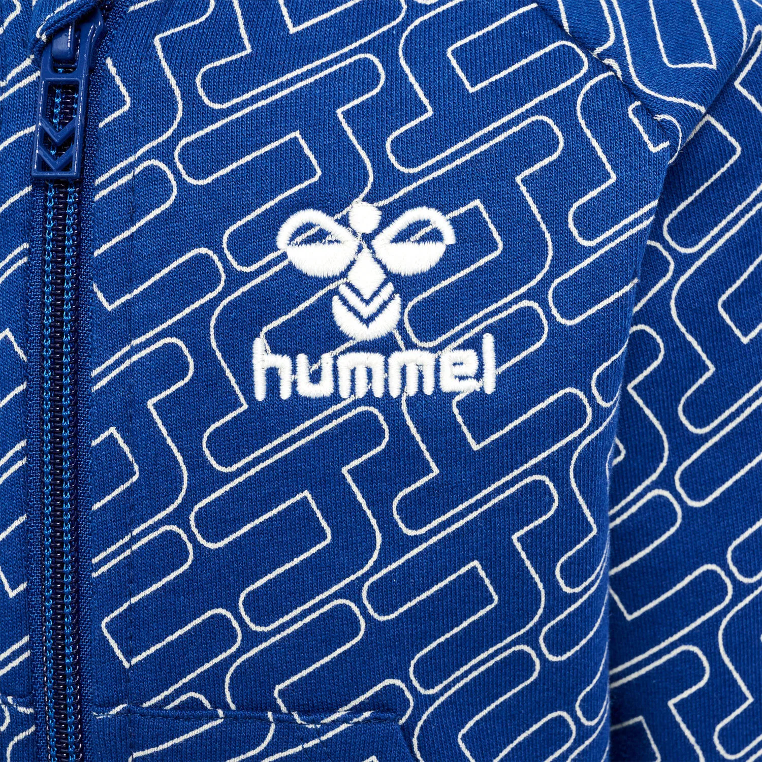 Детская тренировочная куртка с принтом hmlLogun Hummel, Navyblau — фото 4