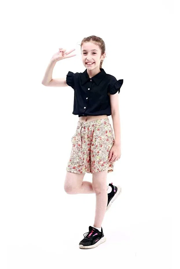Детские шорты для мальчиков с цветочным принтом Bobby Jr Kidswear, Flower Pattern